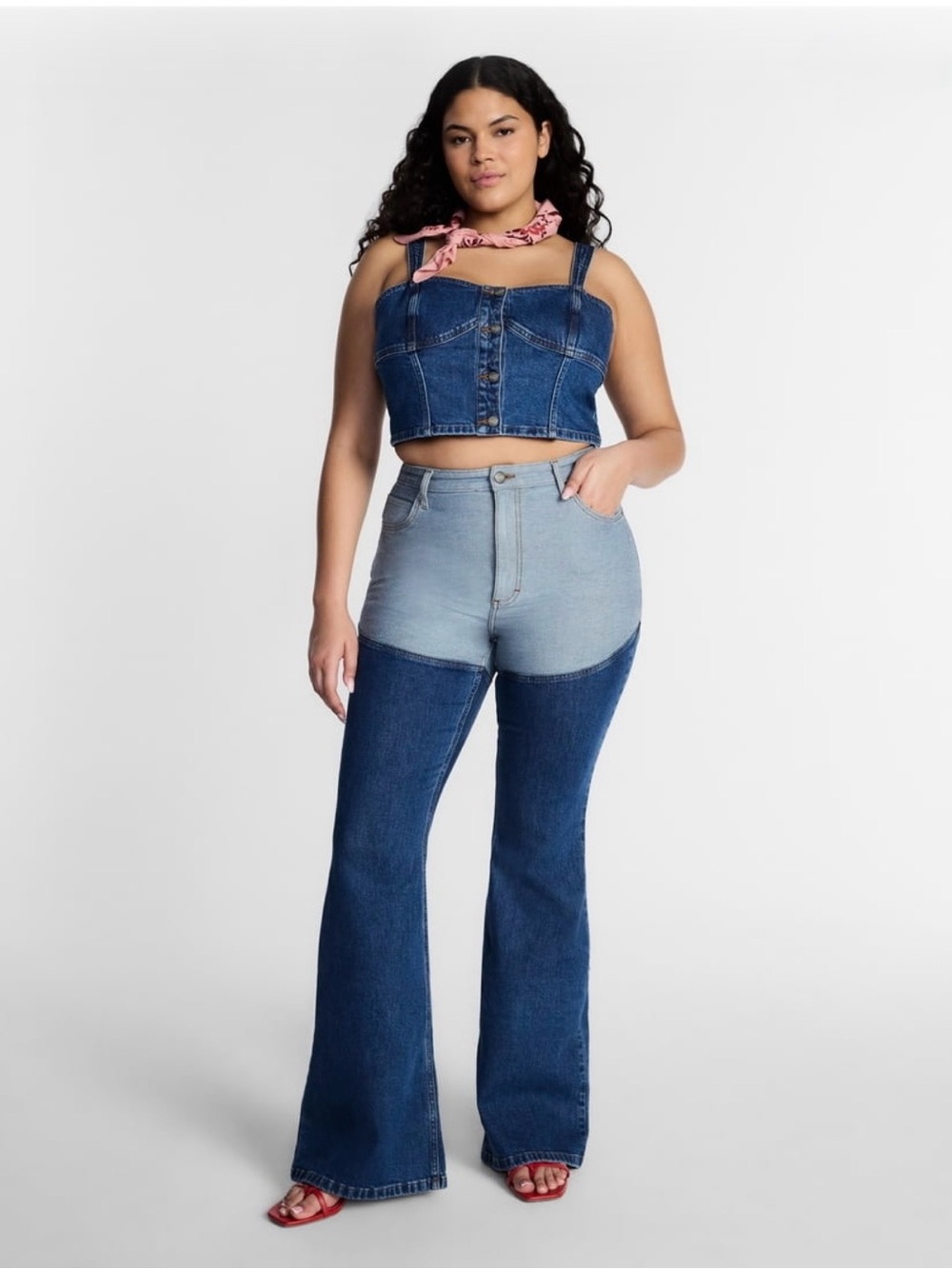Kacey Lee Musgraves Higher Climb Denim Chaps Jeans Size 14 NWT Lee